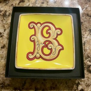 Versace “B” Initial Dish